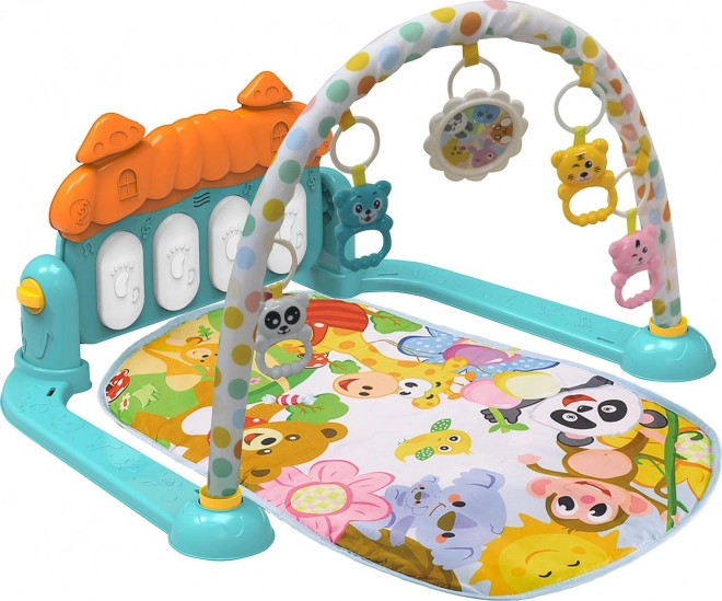 Chipolino Spieldecke mit Piano Zoo Party Blau