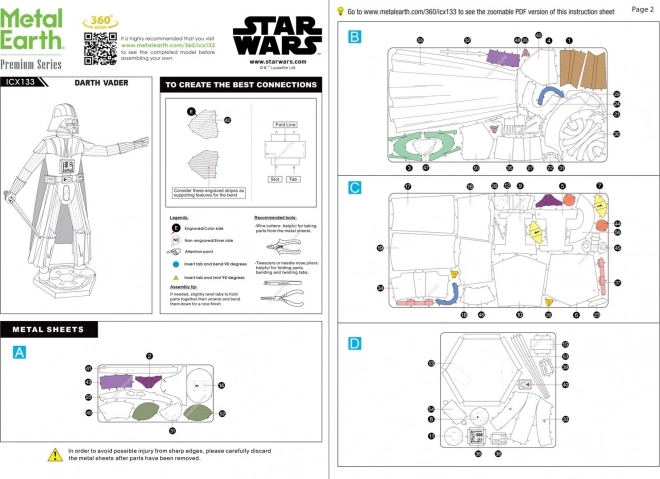 3D-Puzzle STAR WARS: Darth Vader von Metal Earth