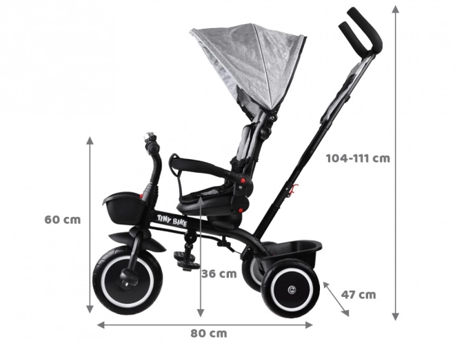 Kinder-Dreirad Tiny Bike 3-in-1 mit Verdeck