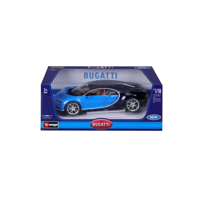 Bburago Bugatti Chiron Modellauto Blau/Blau