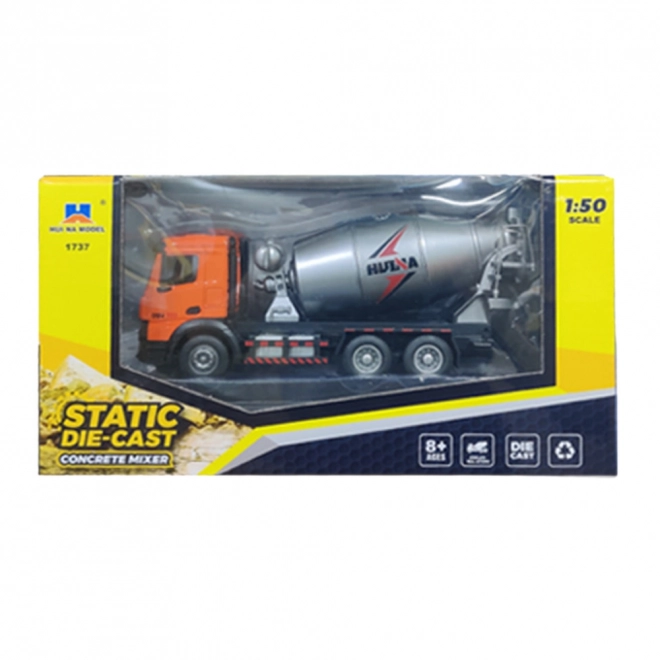 Betonmischer Metallmodell Huina Orange 1:50