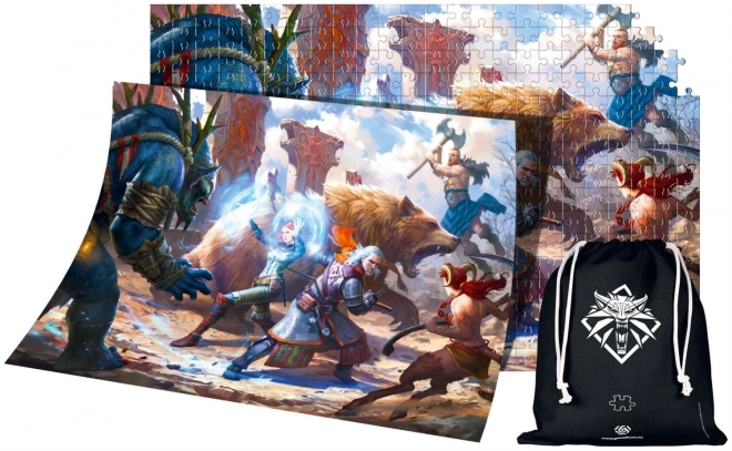 Puzzle Witcher - Geralt & Triss im Kampf 1000 Teile