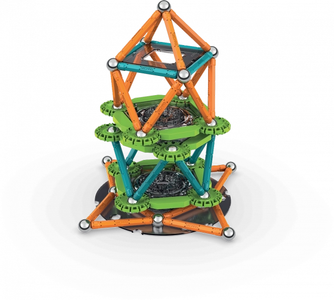 Geomag Mechanics Bewegliche Zahnräder Magnetische Bausteine