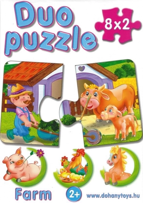 Duo-Puzzle Safari für Kinder