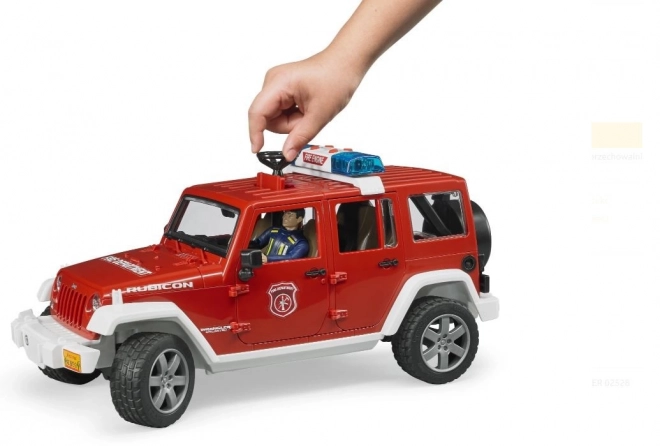 Roter Feuerwehr Jeep WRANGLER mit Figur und Zubehör