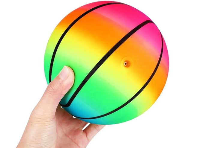 Bunte aufblasbare Regenbogen-Gummiball für Kinder