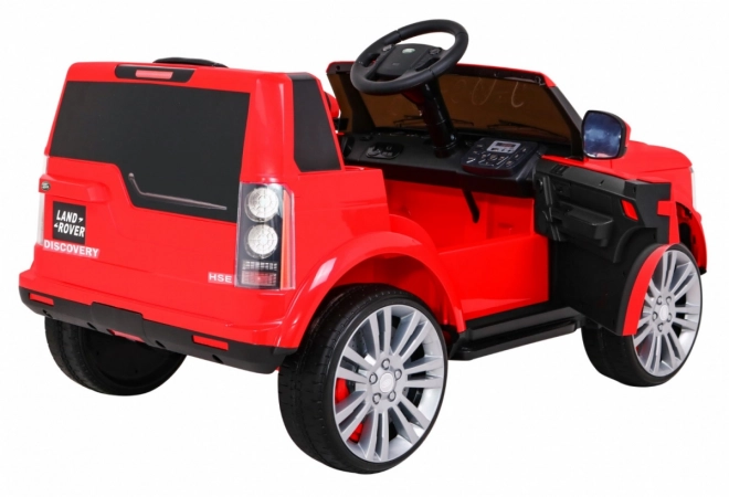 Land Rover Discovery Kinder Elektroauto Rot + Fernsteuerung + EVA Räder + langsamer Start + MP3 Radio