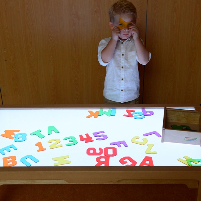 Transparente Montessori Buchstaben und Zahlen Set