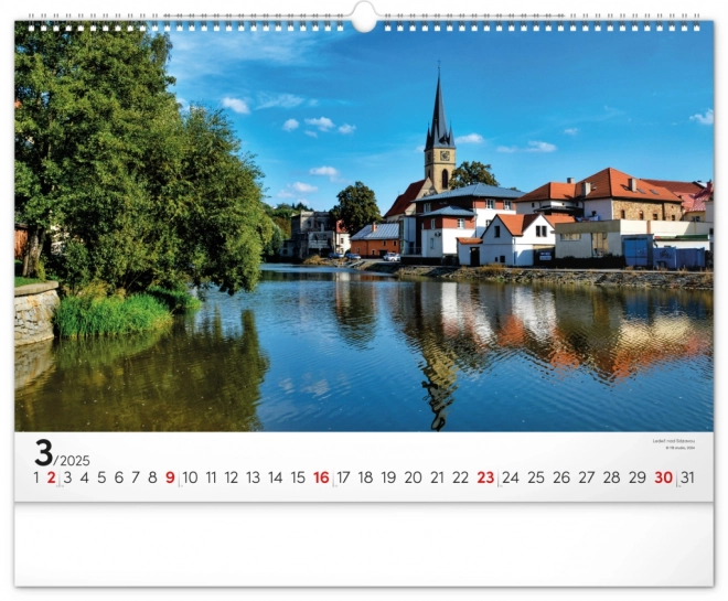 Wandkalender Tschechien in Spiegelungen 2025