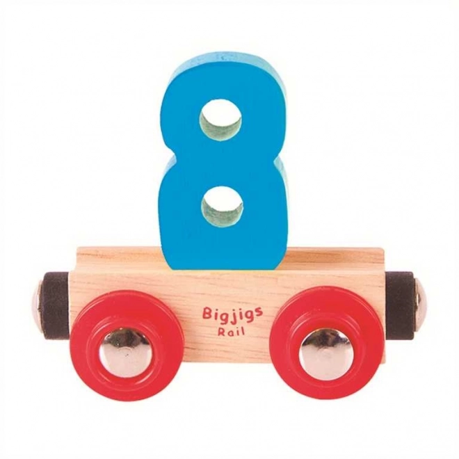 Holzeisenbahnwagen Nummer 8 Bigjigs Rail