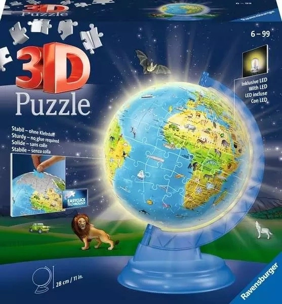 3D Puzzle Leuchtender Globus 188 Teile