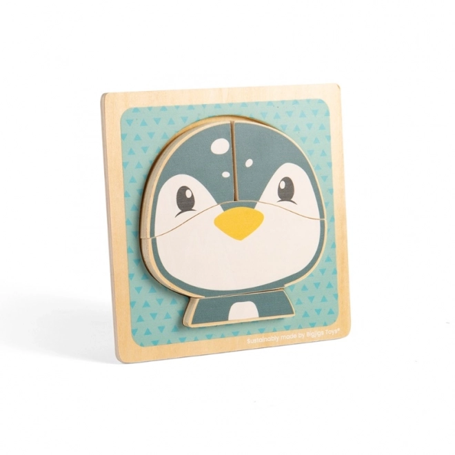 Pinguin Holzpuzzle