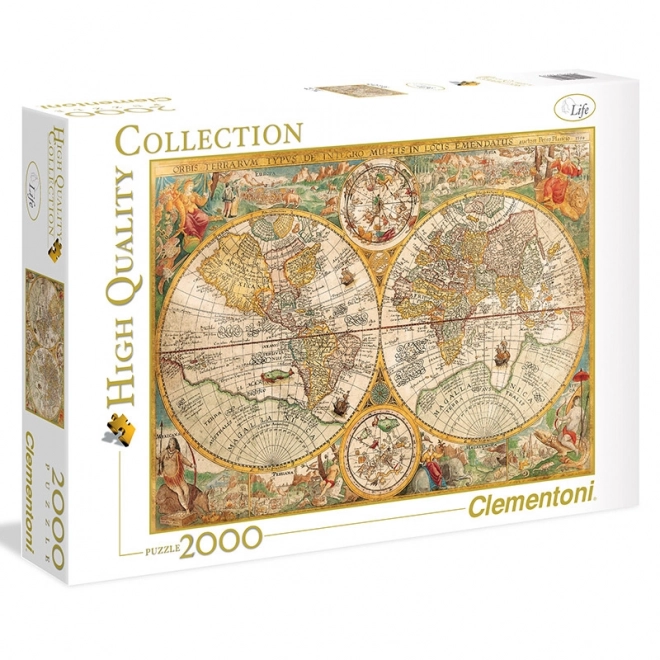 Clementoni Puzzle Historische Weltkarte 2000 Teile