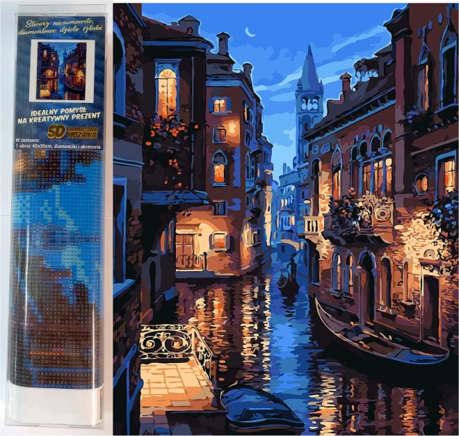 Diamantmalerei Venezianischer Kanal 30x40 cm
