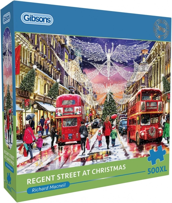 Puzzle Weihnachts-Regent-Straße XL 500 Teile