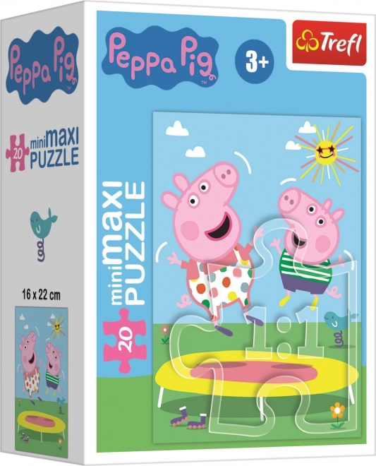 Minipuzzle Peppa Wutz mit 20 Teilen