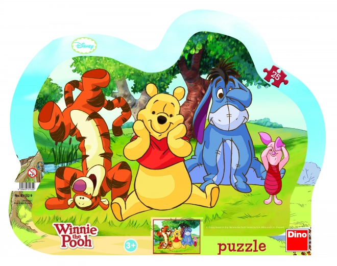 Puzzle Verstecken mit Winnie Puuh 25 Teile