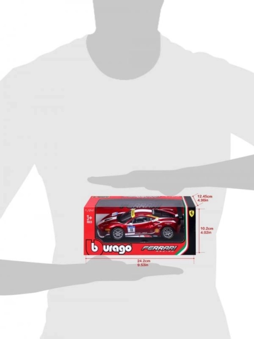 Bburago Ferrari Racing 488 Challenge Modellauto