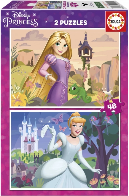 Educa Puzzle Disney Prinzessinnen - Rapunzel und Aschenputtel