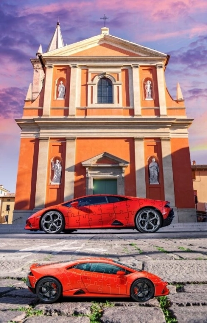 Lamborghini Huracán Evo 3D Puzzle - Grün