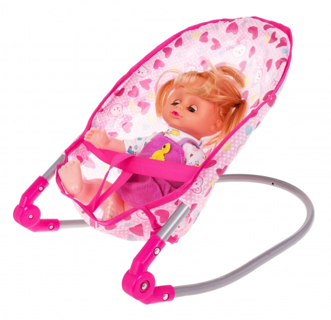 Pflegeset für Puppen 3-in-1 für Kinder ab 3 Jahren – Rosa