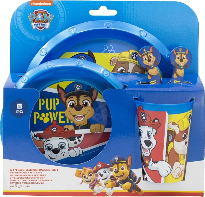 Kinder Geschirrset 5-teilig PAW Patrol