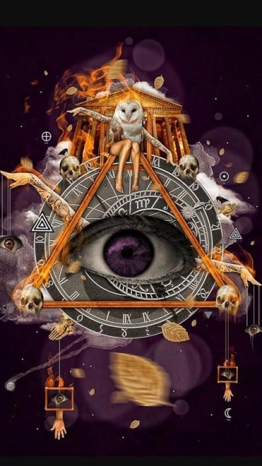 Diamantmalerei Das Hellseherische Auge 30x40 cm