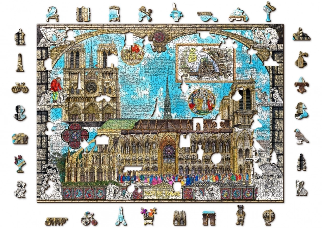 Holz Puzzle Kathedrale Notre-Dame 2-in-1