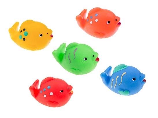 Bunte Badespielzeug Fische