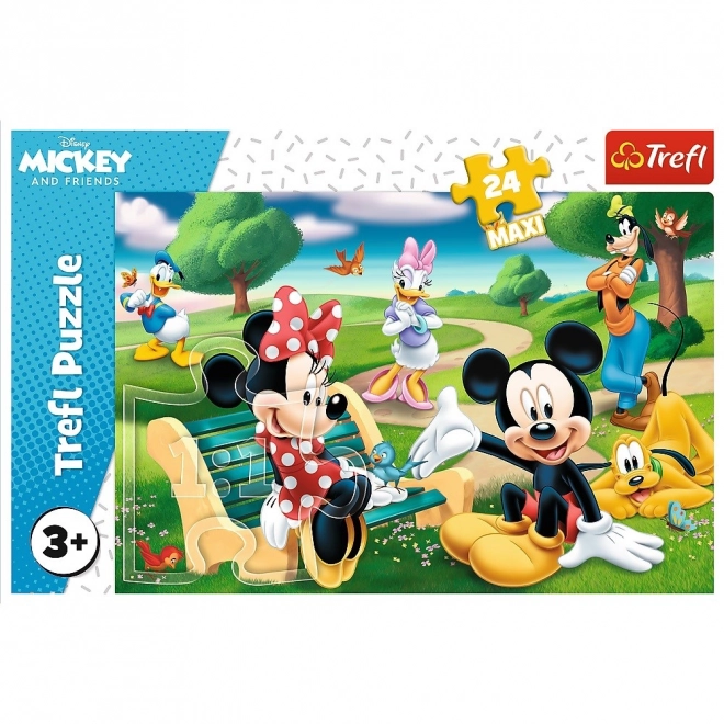 Maxi Puzzle mit 24 Teilen - Micky Maus und Freunde