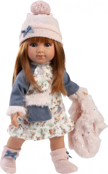 Realistische Puppe mit weichem Stoffkörper 35 cm Llorens NICOLE