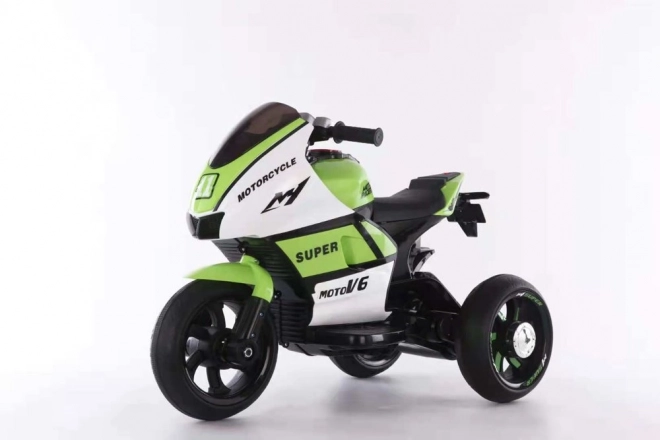 Grünes Elektromotorrad für Kinder