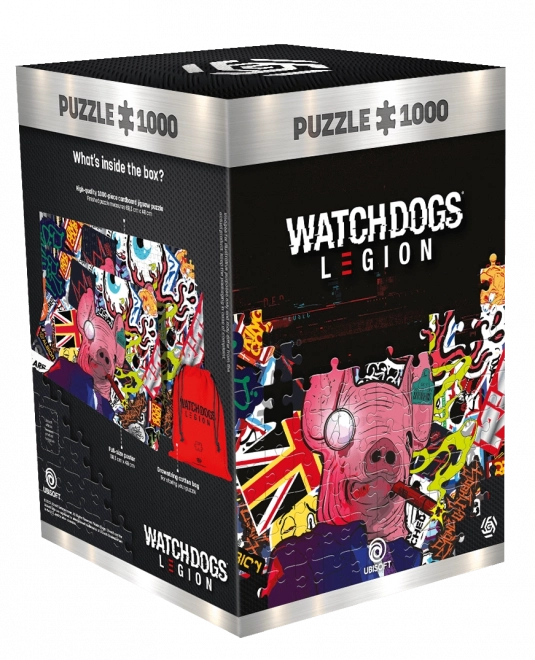 Puzzle mit Schweinemaske aus Watch Dogs: Legion