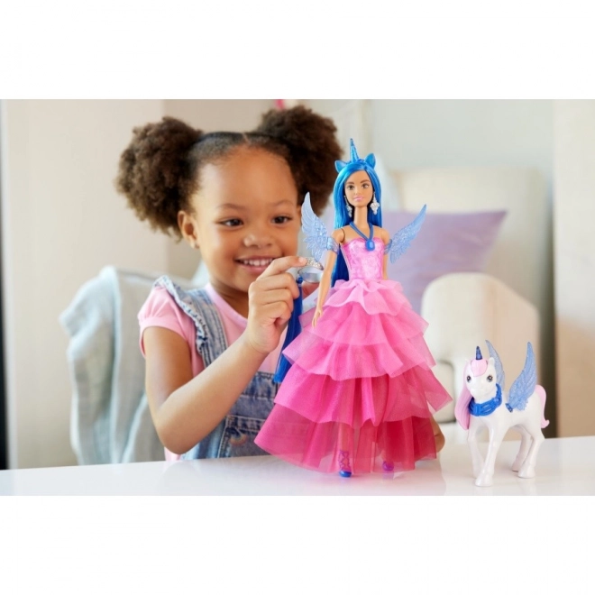 Barbie Prinzessin Sapphire mit geflügeltem Einhorn