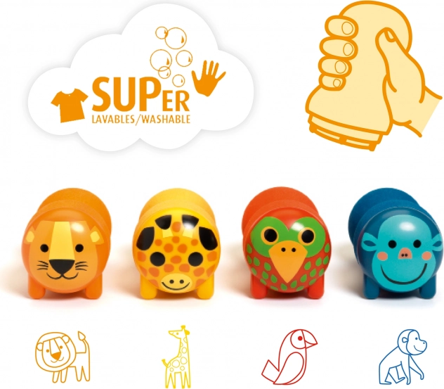 Stempel für die Kleinsten Safari von DJECO