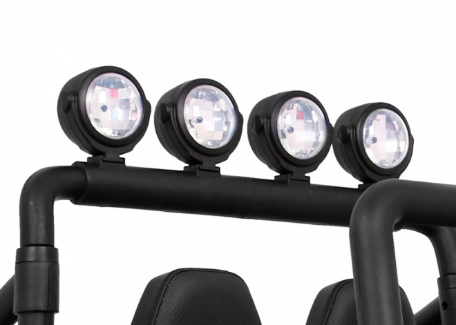 Grand Buggy Strong Lift pro Kinder Blau + Antrieb 4x4 + Fernbedienung + Gepäckträger + Radio MP3 + LED-Diode