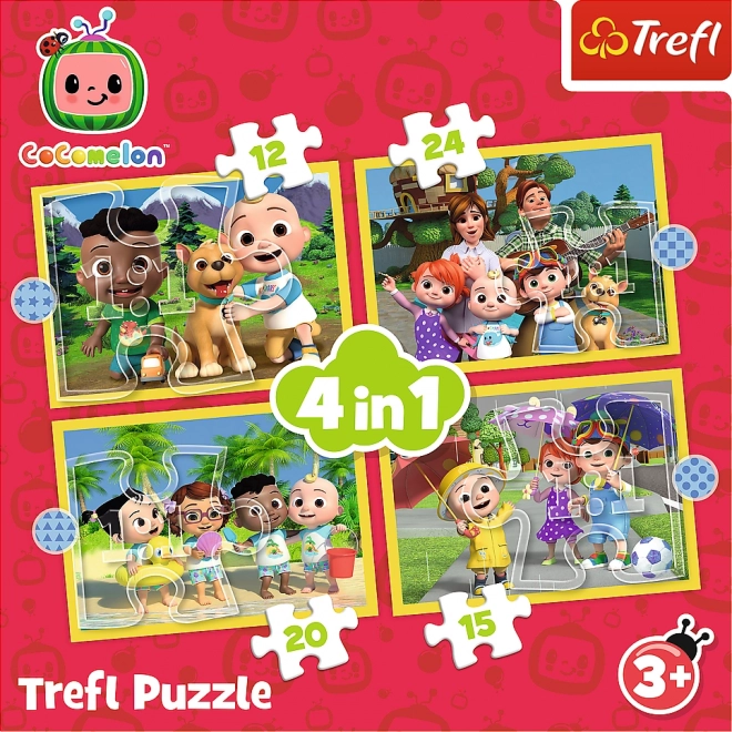 Trefl Puzzle Cocomelon: Treffen Sie 4 in 1