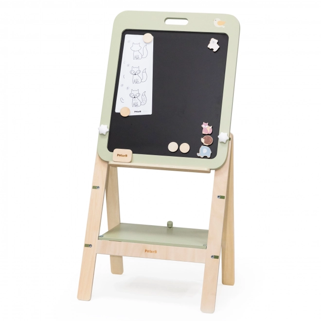 Verstellbare Holztafel für Kinder