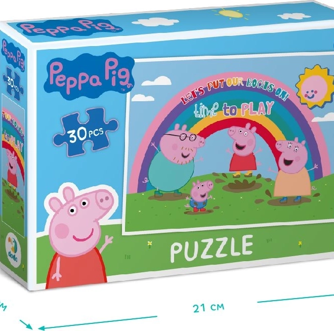 Puzzle Peppa Wutz: Regenbogen 30 Teile