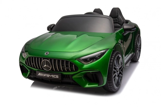 Elektrisches Kinderauto MERCEDES AMG SL63 Grün Lackiert