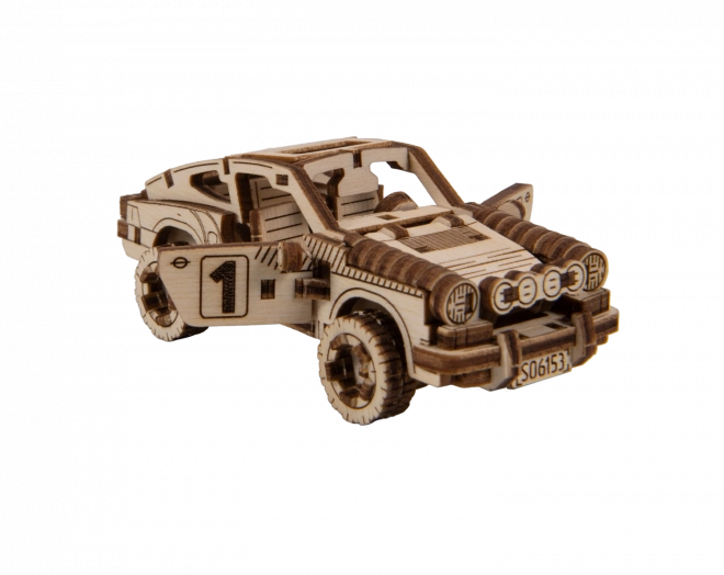 Holzpuzzle 3D Rallyeauto Modell