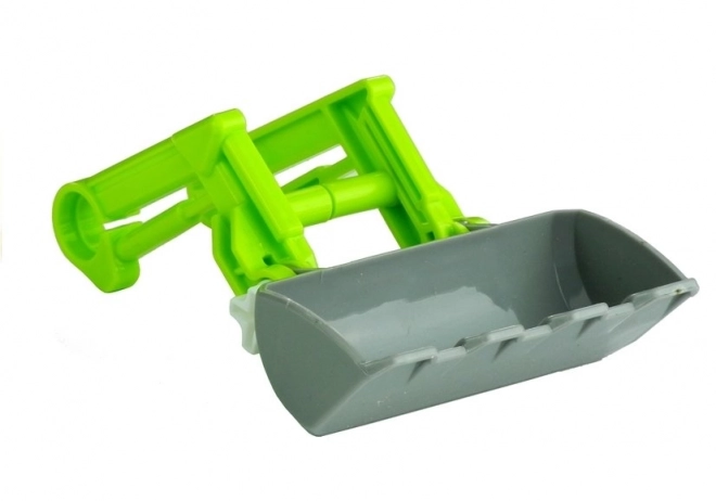 Traktor zum Zerlegen mit Anhänger und Holz