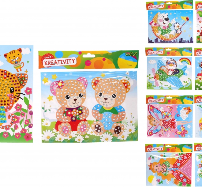 Diamond Painting mit Steinchen 19 × 26,5 cm – Motivmix