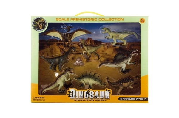 Dinosaurier-Set aus Kunststoff, 8-teilig