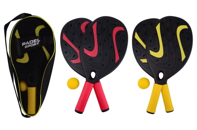 Padel-Sport-Set mit Schlägern und Ball