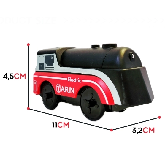 Elektrische Lokomotive mit Anhängern von Woopie