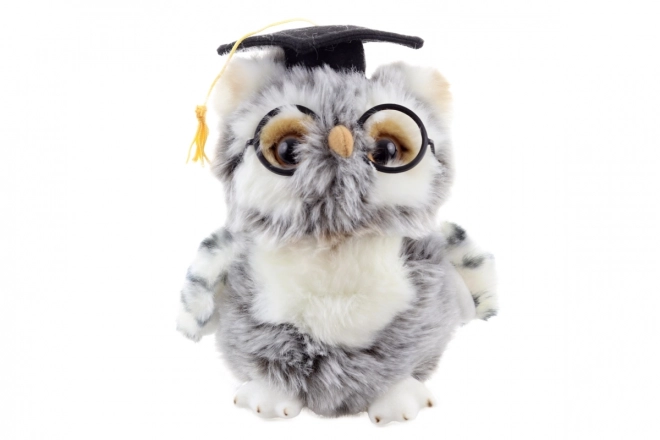Plüsch-Sowa mit Brille 17 cm umweltfreundlich