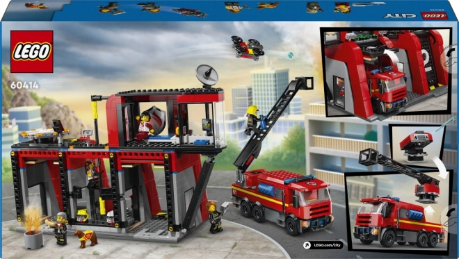 LEGO City Feuerwehrstation mit Feuerwehrauto