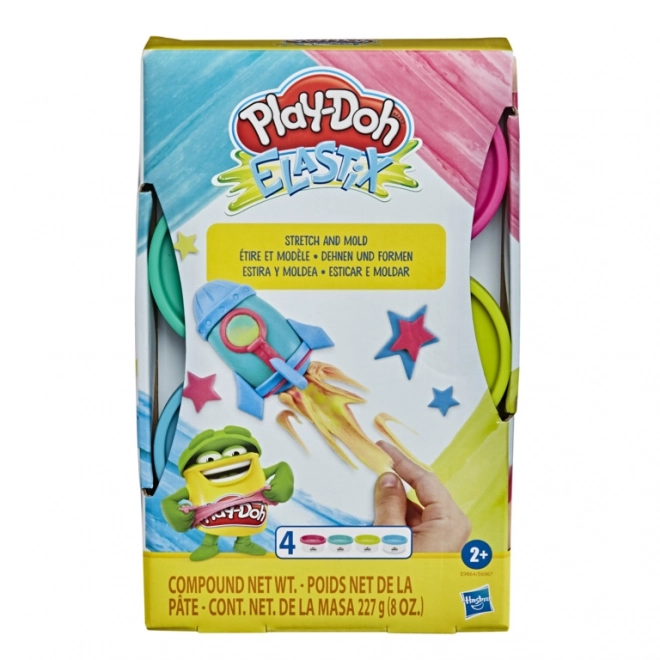 Play-Doh Elastix 4er-Pack Knete