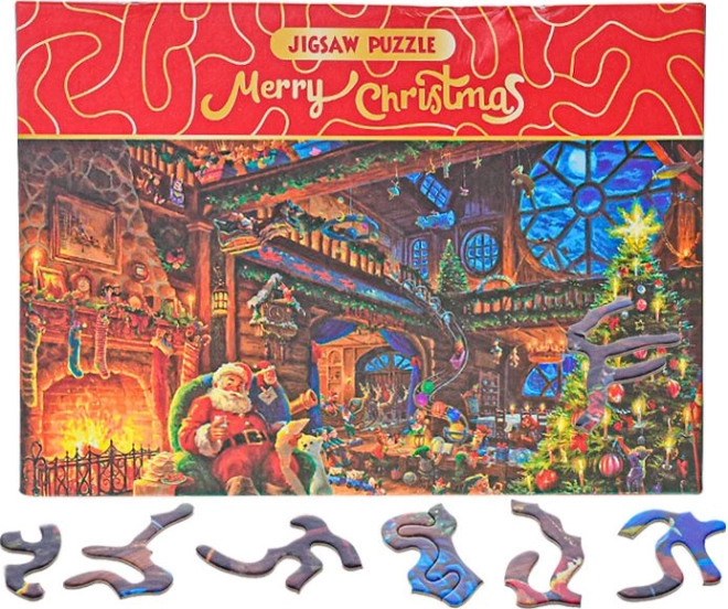 Weihnachtliche Atmosphäre bei Santa zu Hause